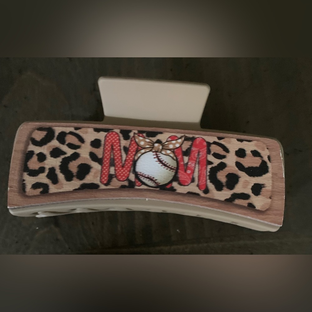 Leopard Print MOM Hair Claw